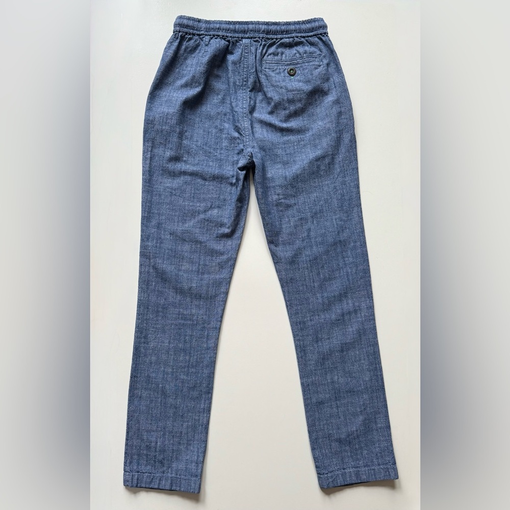 Boden Kids' Unisex Smart Chambray Pull-On Pants - Size 10 - Picture 5 of 10